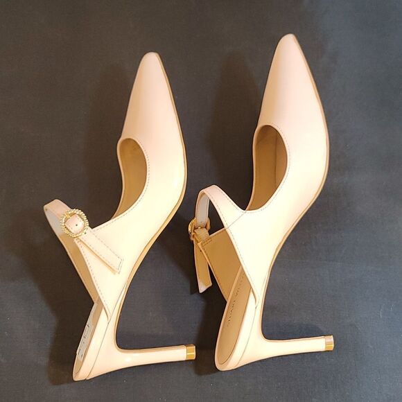 BRAND NEW STUART WEITZMAN CRYSTAL BUCKLE 75 PATENT MULE G1 - Picture 7 of 16